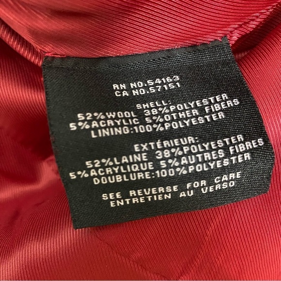 Cole Haan Stand Collar Wool Blend Melton Coat - Picture 5 of 9